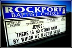 Go to the home page for Rockport Baptist Church